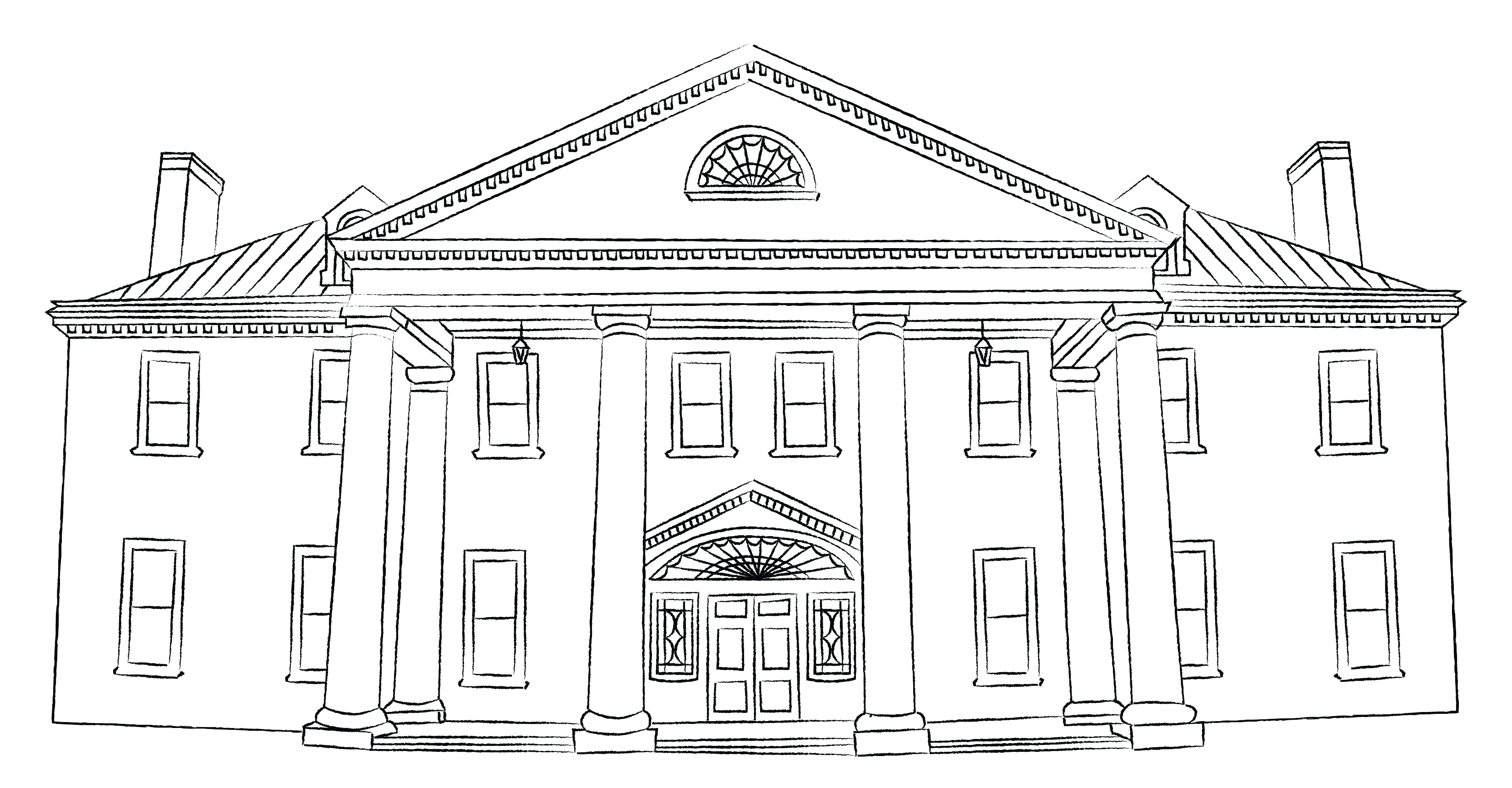 Bellevue Hall illustration
